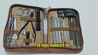 Not expensive 26pcs black manicure set