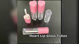 3ml Heart Shape Lip Gloss Tube BT3107