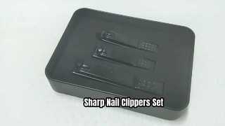 3pcs Black Carbon Steel Nail Clipper BT2033